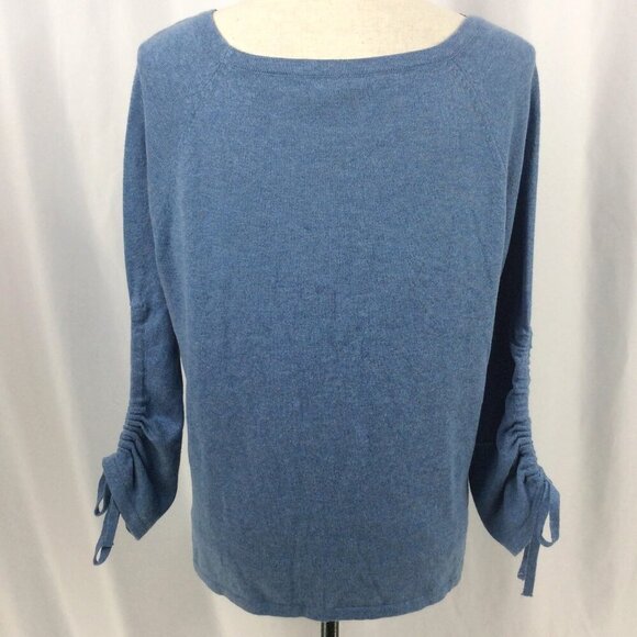 Project Brand Sweater Womens Size Small Ruched Drawstring Sleeves Super Soft - Picture 3 of 7